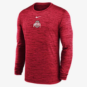 Ohio State Sideline Velocity Men's Nike Dri-FIT College Long-Sleeve T-Shirt