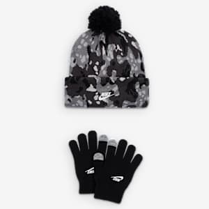 Conjunto de gorro Printed Apex de dos piezas para niño talla grande Nike Club