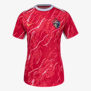 North Carolina Courage 2025 Women's Nike NWSL Short-Sleeve Pre-Match Top