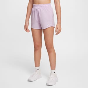 Nike One Big Kids' (Girls') Dri-FIT High-Waisted Woven Training Shorts