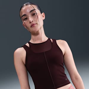 Nike One Fitted Women's Dri-FIT Cropped Tank Top