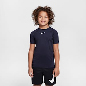 Playera de manga corta para niños talla pequeña Nike Dri-FIT Pro