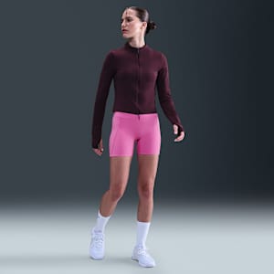 Shorts de ciclismo de tiro alto de 13 cm sin costura frontal para mujer Nike Universa
