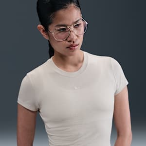 ナイキ スポーツウェア チル ニット ウィメンズ クロップド Tシャツ