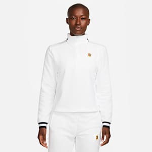 เสื้อเทนนิสผ้าเฟรนช์เทรีผู้หญิง NikeCourt Dri-FIT Heritage