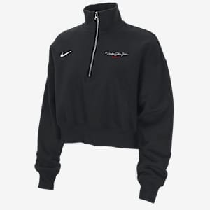 Nike College Phoenix Fleece (Winston-Salem State University) Women's Cropped 1/4-Zip Pullover