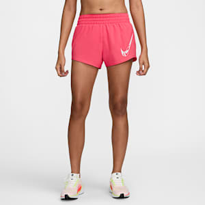 ナイキ ワン ウィメンズ Dri-FIT ミッドライズ グラフィック ショートパンツ (インナー付き)