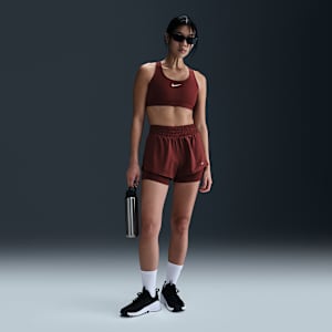 Shorts Dri-FIT 2 en 1 de tiro medio de 8 cm para mujer Nike One