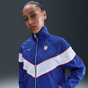 Chelsea F.C. Windrunner Women's Nike Football UV Woven Full-Zip Jacket