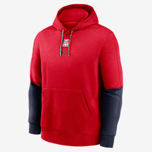 Sudadera con gorro sin cierre universitaria Nike para hombre Arizona Wildcats Sideline Team Issue Club
