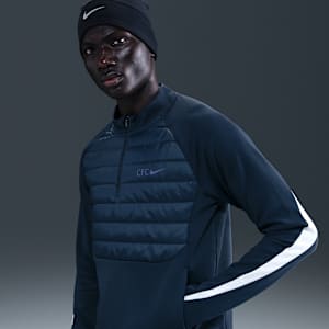 Playera de entrenamiento de fútbol Nike Therma-FIT para hombre Chelsea FC Academy Winter Warrior