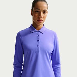 Nike Golf Club Women's Dri-FIT UV Long-Sleeve Golf Polo