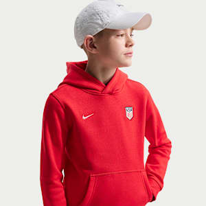USA Club Big Kids' (Boys') Nike Soccer Pullover Hoodie