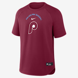 Playera Nike Dri-FIT de la MLB para hombre Philadelphia Phillies Authentic Collection Batting Practice Pregame