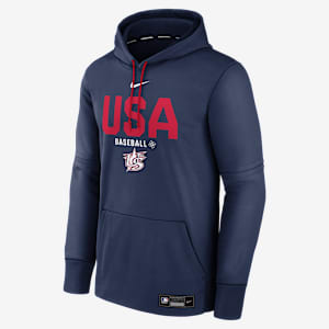 USA Baseball 2026 World Baseball Classic Authentic Collection Men's Nike Therma Pullover Hoodie