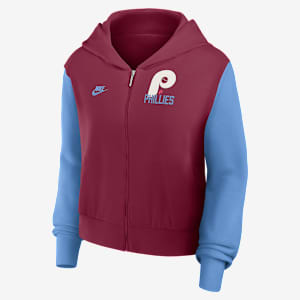 Philadelphia Phillies Cooperstown Women's Nike MLB Full-Zip Hoodie