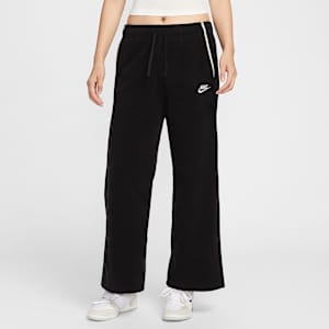 나이키 스포츠웨어 클럽 플리스 여성 미드라이즈 와이드 레그 코지 팬츠