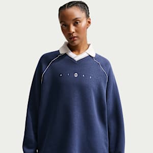 Polo con gráfico oversized para mujer Nike Sportswear Phoenix Fleece