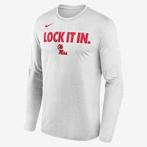 Ole Miss 2026 On-Court Bench Men's Nike Dri-FIT College Long-Sleeve T-Shirt
