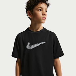 Playera de entrenamiento de manga corta Dri-FIT para niño talla grande Nike Multi