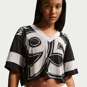 Jersey oversized cropped para mujer Nike Sportswear