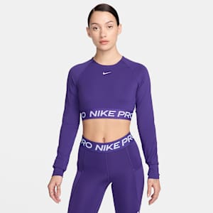 Nike Pro Part superior de màniga llarga amb disseny cropped Dri-FIT - Dona