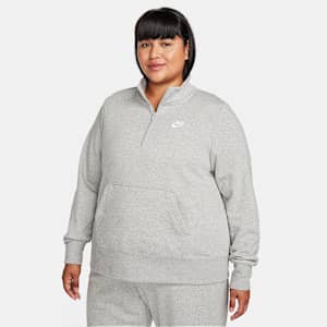 Sudadera de medio cierre para mujer Nike Sportswear Club Fleece (talla grande)
