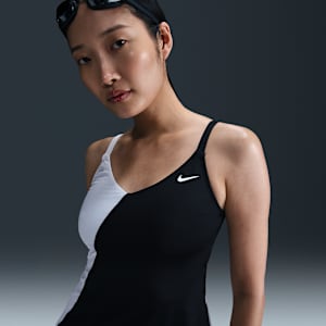 Natación Nike Tankini con cuello en V para mujer