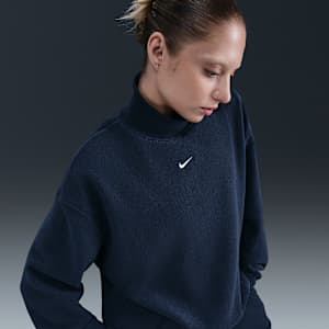 Nike Sportswear Phoenix Plush Women's Cozy Fleece Oversized Mock-Neck Top