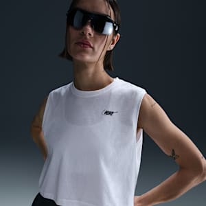 Nike Sportswear Club Women's Sleeveless Cropped Graphic T-Shirt