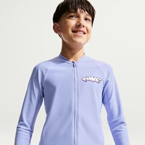 나이키 스윔 하이드로가드 주니어(남아) 긴팔 지퍼 탑