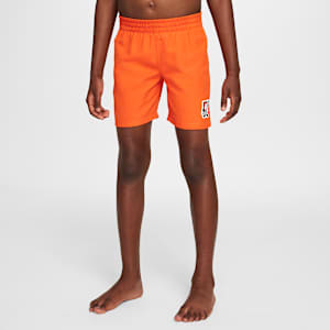 Shorts de vóleibol con forro de ropa interior de 13 cm para niños talla pequeña Nike Swim Breaker