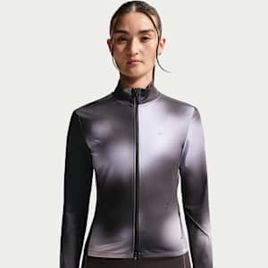 Nike Swift 女款 Dri-FIT 全長式拉鍊中層跑步上衣