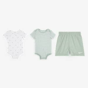 Nike Essentials Baby 3-Piece Striped Swooshfetti Set