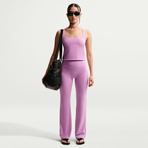 ナイキ ゼンビー ウィメンズ ハイウエスト フレア レギンス フロントシームなし