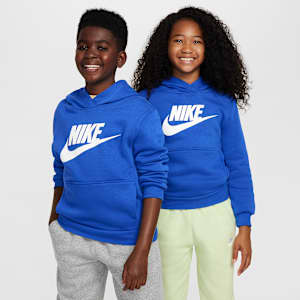 Sudadera con gorro para niños talla grande Nike Sportswear Club Fleece