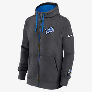 Detroit Lions Playbook Page Club Men's Nike NFL Full-Zip Hoodie