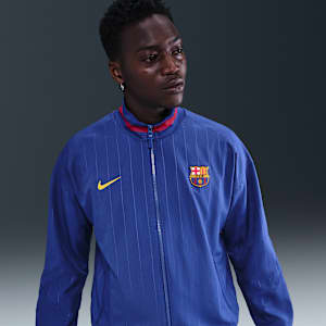 FC Barcelona Strike Home Men's Nike Dri-FIT Soccer Anthem Jacket