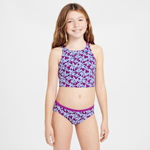 Conjunto de midkini con tirantes cruzados para niña talla grande Nike Swim