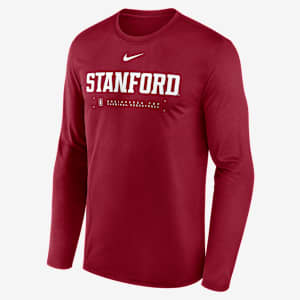 Playera universitaria de manga larga Nike Dri-FIT para hombre Stanford Courtside Basketball Shootaround Legend