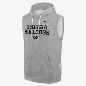 Georgia Sideline Men's Nike Dri-FIT College Sleeveless Pullover Hoodie