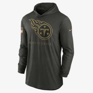 Tennessee Titans Salute to Service Sideline Men’s Nike Dri-FIT NFL Long-Sleeve Hooded Top