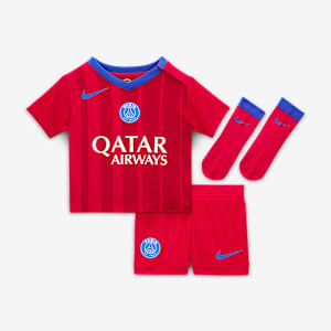 Paris Saint-Germain 2025/26 Stadium Third Baby/Toddler Nike Total 90 Football Replica 3-Piece Kit