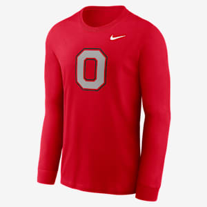 Playera de manga larga universitaria Nike Ohio State Buckeyes Alternate Logo