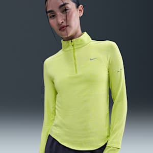 나이키 스위프트 여성 드라이 핏 UV 쿼터집 러닝 탑