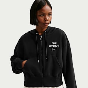 Nike Sportswear Phoenix Oversize-Fleece-Hoodie mit durchgehendem Reißverschluss (Damen)