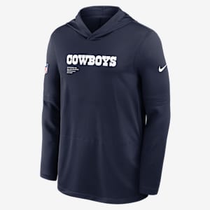 Dallas Cowboys Pure Fury Sideline Men's Nike Dri-FIT NFL Long-Sleeve Hooded Top