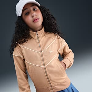 Nike Sportswear Chamarra deportiva de tejido Knit para niña talla grande