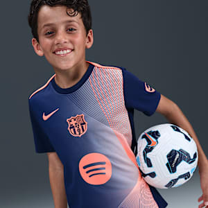 FC Barcelona Academy Pro Third Big Kids' Nike Dri-FIT Soccer Pre-Match Top