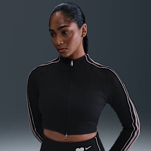 Playera de manga larga con cierre completo para mujer Naomi Osaka